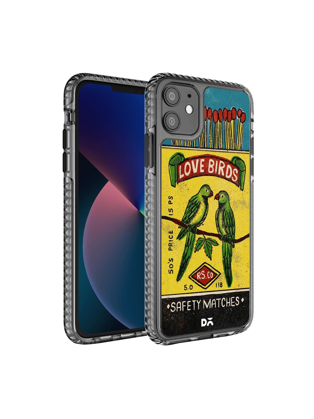 DailyObjects Black & Yellow Printed Love Birds Matchbox Hybrid Clear iPhone 11 Phone Case
DailyObjects Black & Yellow Printed Love Birds Matchbox Hybrid Clear iPhone 11 Phone Case