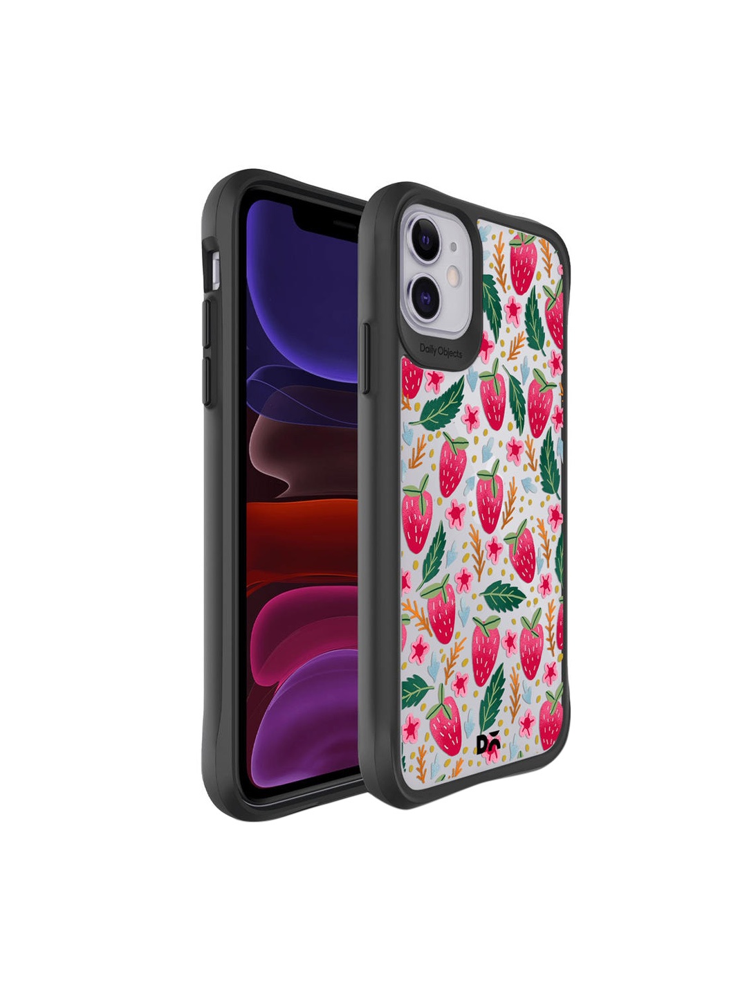 DailyObjects Black & Pink Printed Strawberry Bloom Hybrid Clear iPhone 11 Phone Case, Multi
DailyObjects Black & Pink Printed Strawberry Bloom Hybrid Clear iPhone 11 Phone Case, Multi