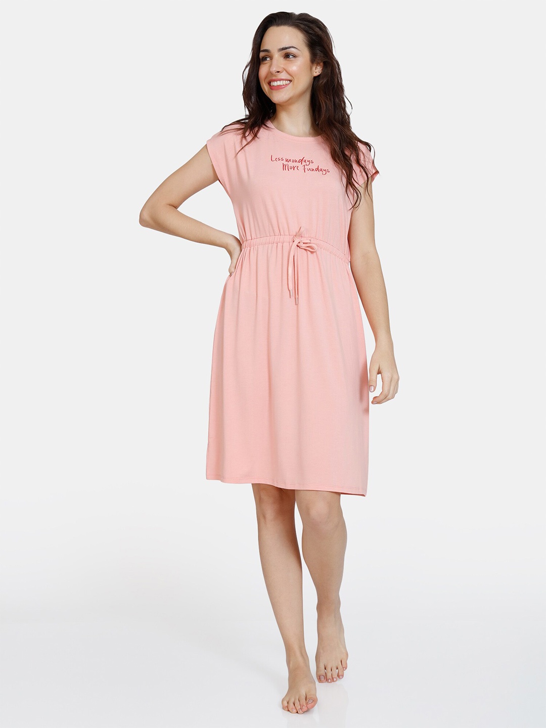 Zivame Pink Nightdress