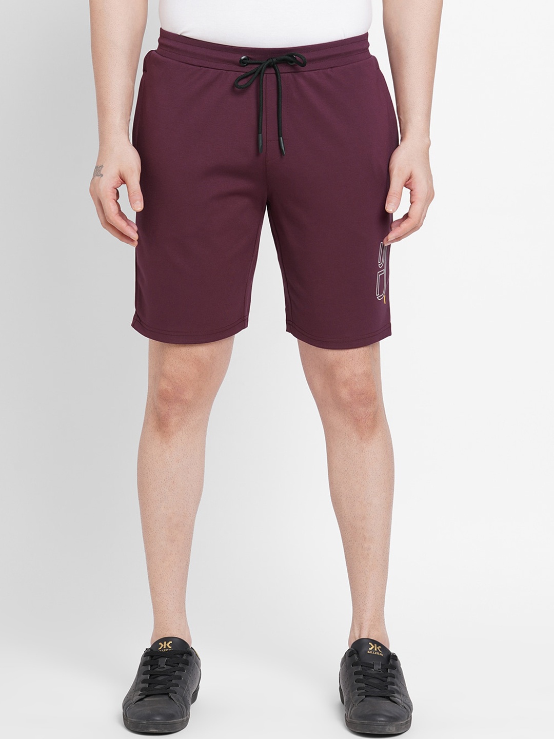 Sweet Dreams Men Burgundy Sports Shorts