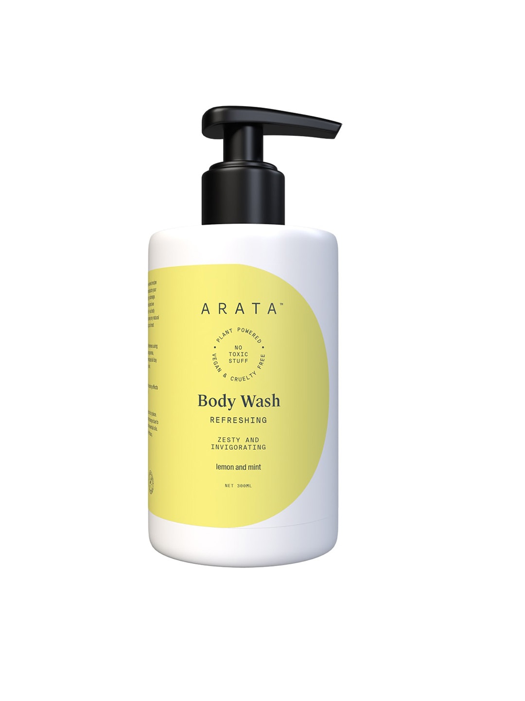 ARATA Body Wash with Lemon & Mint Fragrance with Coconut Oil Extracts - 300ml, Yellow
ARATA Body Wash with Lemon & Mint Fragrance with Coconut Oil Extracts - 300ml, Yellow