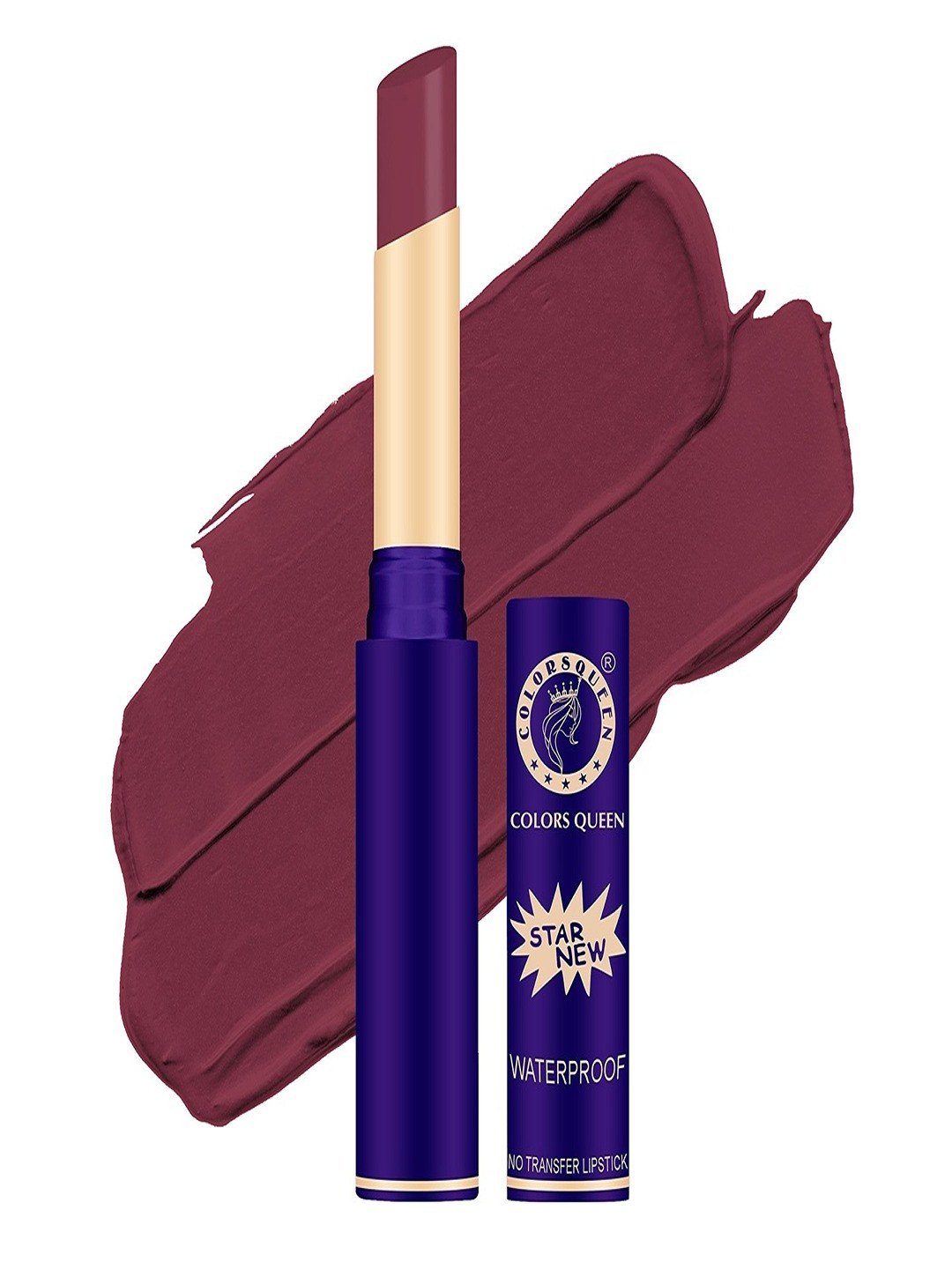 Colors Queen Star New Lips Non-Transfer Waterproof Matte Lipstick 2g - Rouge 822, Brown
Colors Queen Star New Lips Non-Transfer Waterproof Matte Lipstick 2g - Rouge 822, Brown