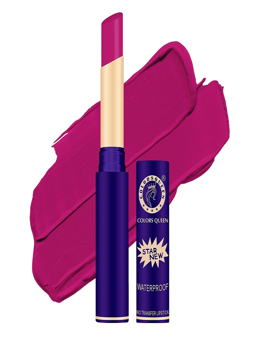 Colors Queen Star New Lips Non-Transfer Waterproof Matte Lipstick 2g - Hot Magenta 836
Colors Queen Star New Lips Non-Transfer Waterproof Matte Lipstick 2g - Hot Magenta 836