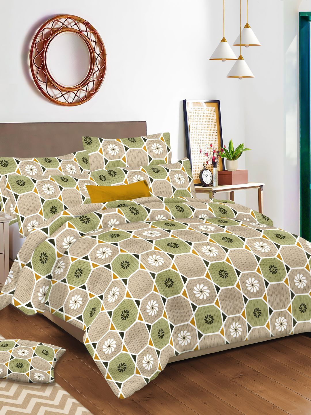 Sleeping Owls- because your sleep matters Green 144 TC Cotton Queen Bedsheet with 2 Covers
Sleeping Owls- because your sleep matters Green 144 TC Cotton Queen Bedsheet with 2 Covers