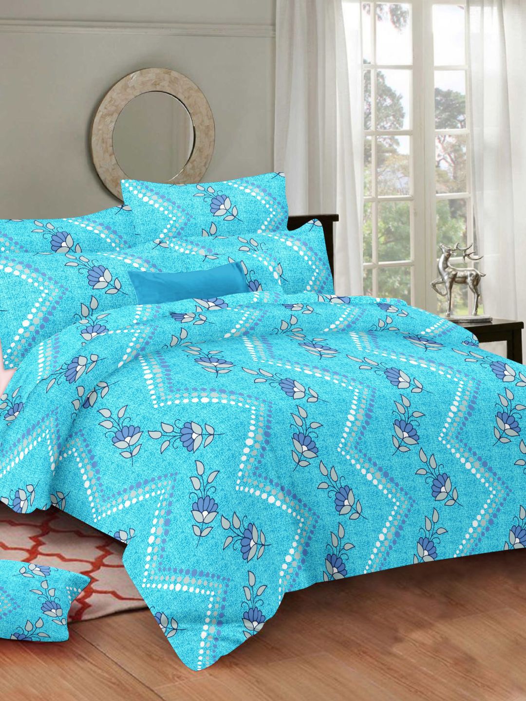 Sleeping Owls- because your sleep matters Adults Blue 144 TC Bedsheet & 2 Pillow Covers
Sleeping Owls- because your sleep matters Adults Blue 144 TC Bedsheet & 2 Pillow Covers