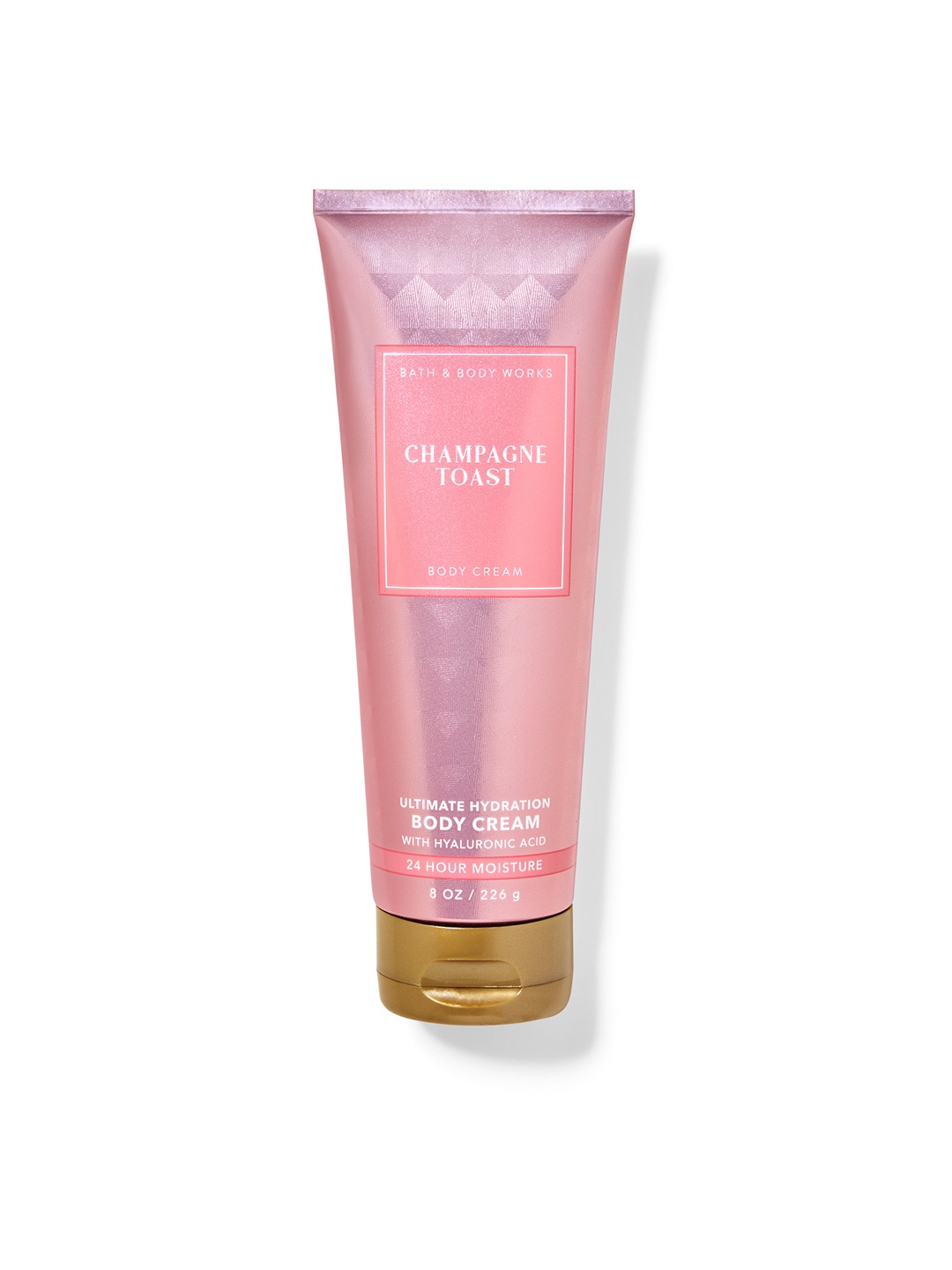 Bath & Body Works Champagne Toast Ultimate Hydration Body Cream with Hyaluronic Acid 226 g, Pink
Bath & Body Works Champagne Toast Ultimate Hydration Body Cream with Hyaluronic Acid 226 g, Pink