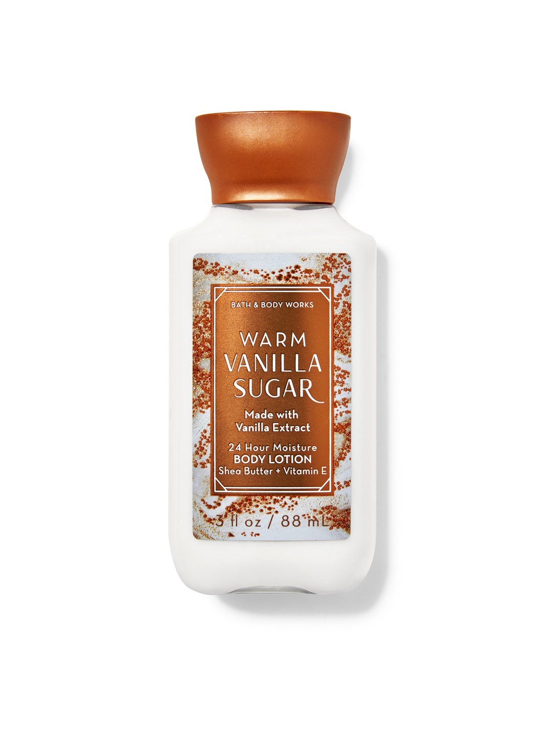 Bath & Body Works Warm Vanilla Sugar Travel Size Body Lotion with Vitamin E & Shea 88 ml, White
Bath & Body Works Warm Vanilla Sugar Travel Size Body Lotion with Vitamin E & Shea 88 ml, White