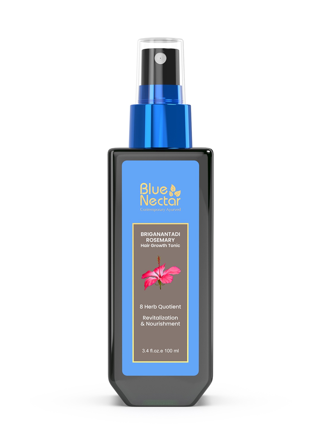 Blue Nectar Hair Spray Tonic with Almond & Rosemary Oil for Smooth Styling 8 Herbs - 100ml, Transparent
Blue Nectar Hair Spray Tonic with Almond & Rosemary Oil for Smooth Styling 8 Herbs - 100ml, Transparent