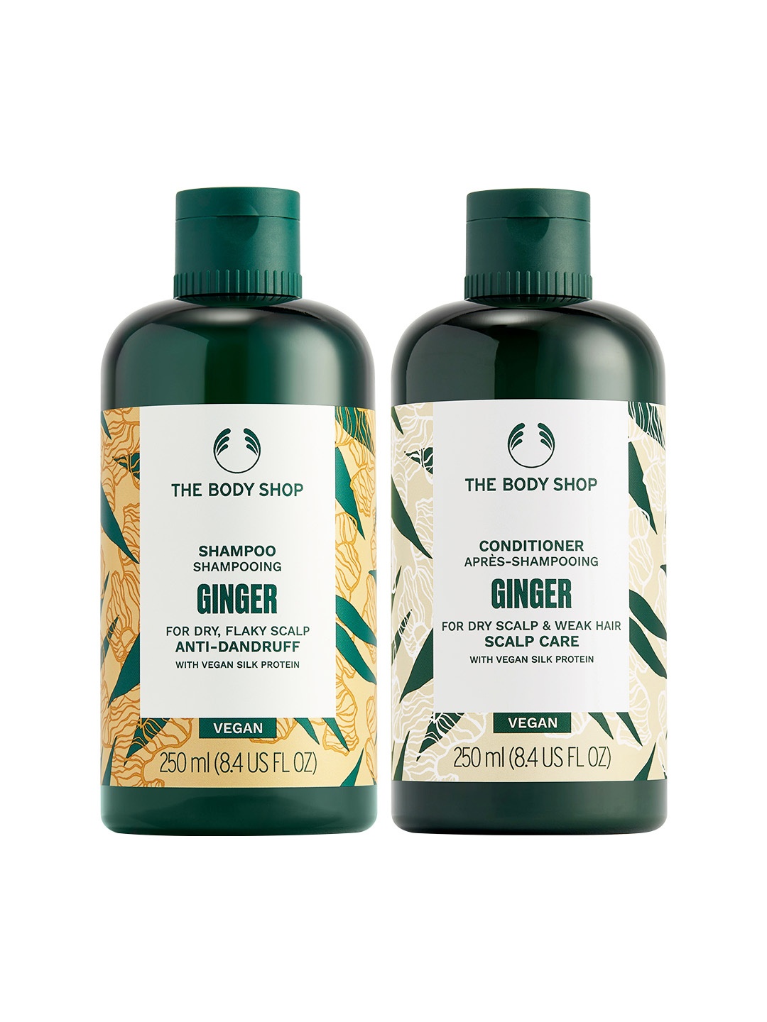 THE BODY SHOP Set of Ginger Anti-Dandruff Shampoo & Scalp Care Conditioner - 250 ml each, Brown
THE BODY SHOP Set of Ginger Anti-Dandruff Shampoo & Scalp Care Conditioner - 250 ml each, Brown