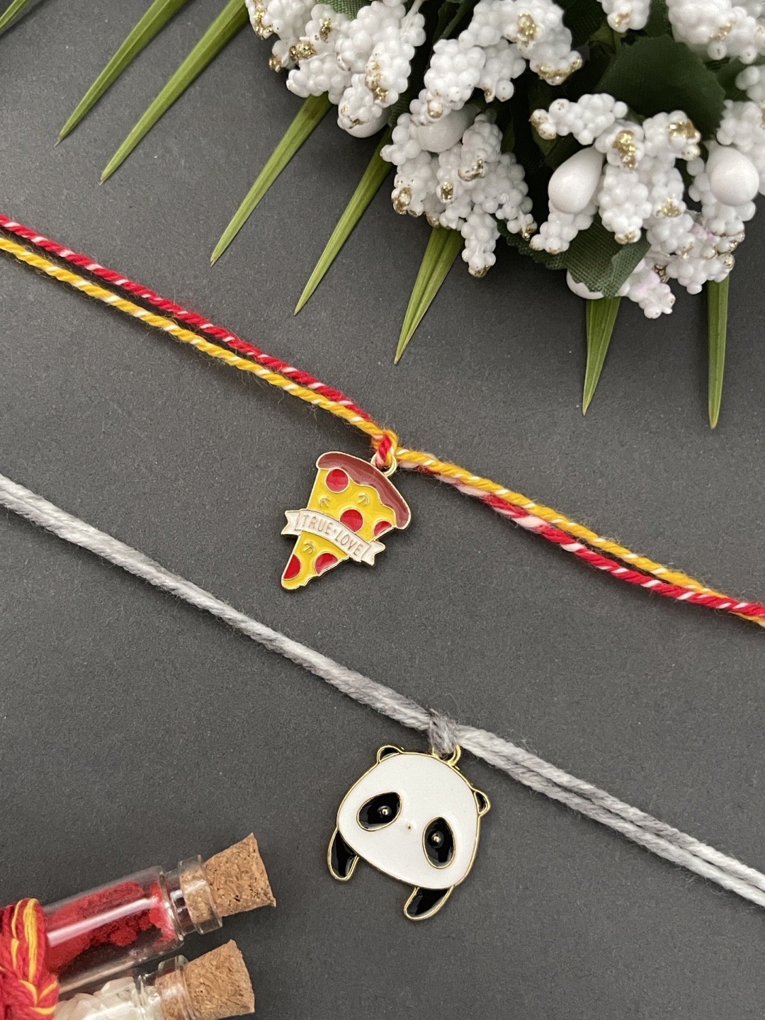 Digital Dress Room Set Of 2 Unique Designer Cute Cartoon Thread Rakhi Pendants For Kids, Gold
Digital Dress Room Set Of 2 Unique Designer Cute Cartoon Thread Rakhi Pendants For Kids, Gold