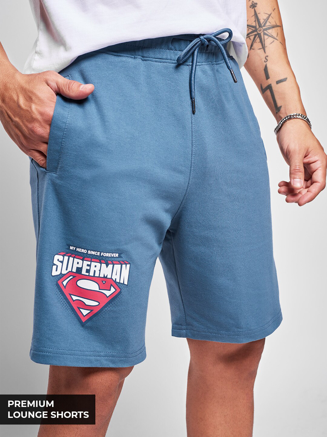 The Souled Store Men Blue Superman Printed Regular Shorts
The Souled Store Men Blue Superman Printed Regular Shorts