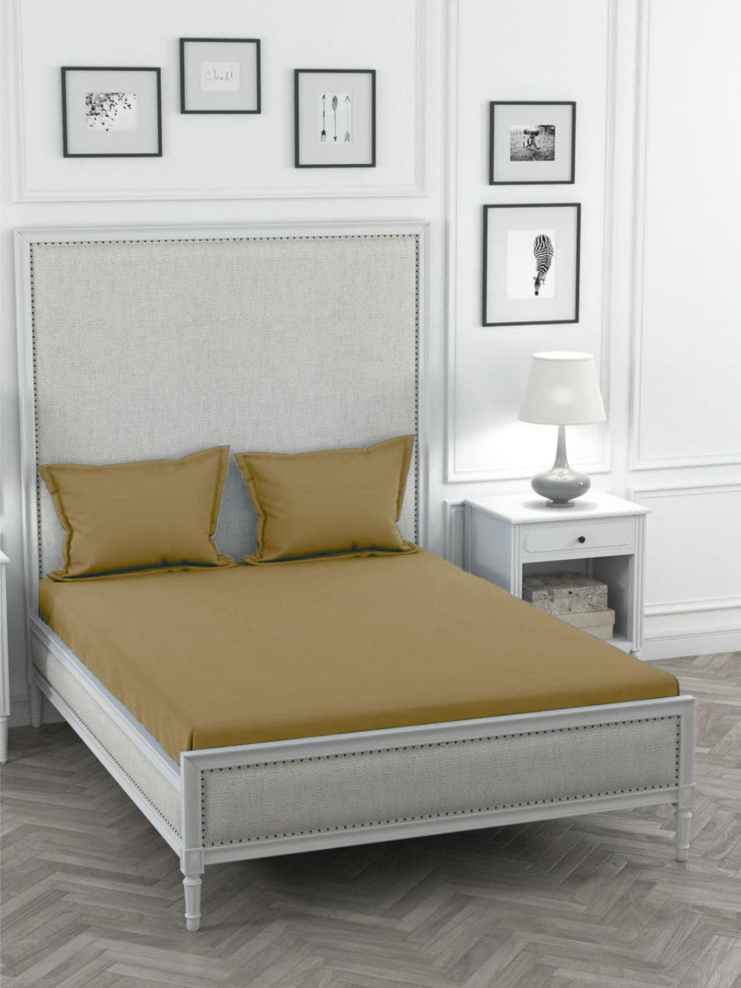 Sleeping Owls- because your sleep matters Beige 300 TC Cotton King Bedsheet with 2 Covers
Sleeping Owls- because your sleep matters Beige 300 TC Cotton King Bedsheet with 2 Covers