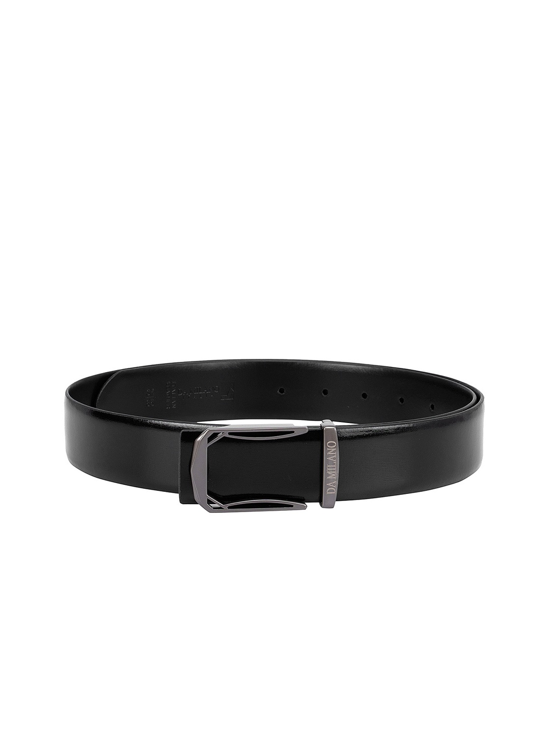 Da Milano Men Black Leather Belt