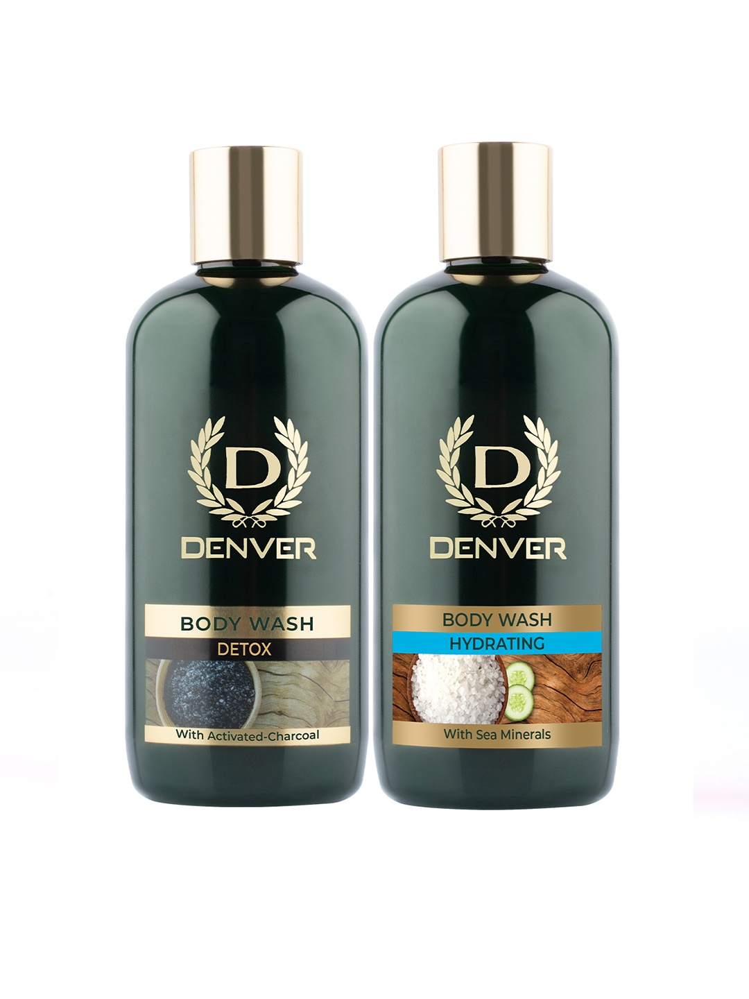 Denver Set of 2 Body Wash - Hydrating Sea Minerals & Detox + 1 White Loofah - 325 ml Each, Green
Denver Set of 2 Body Wash - Hydrating Sea Minerals & Detox + 1 White Loofah - 325 ml Each, Green