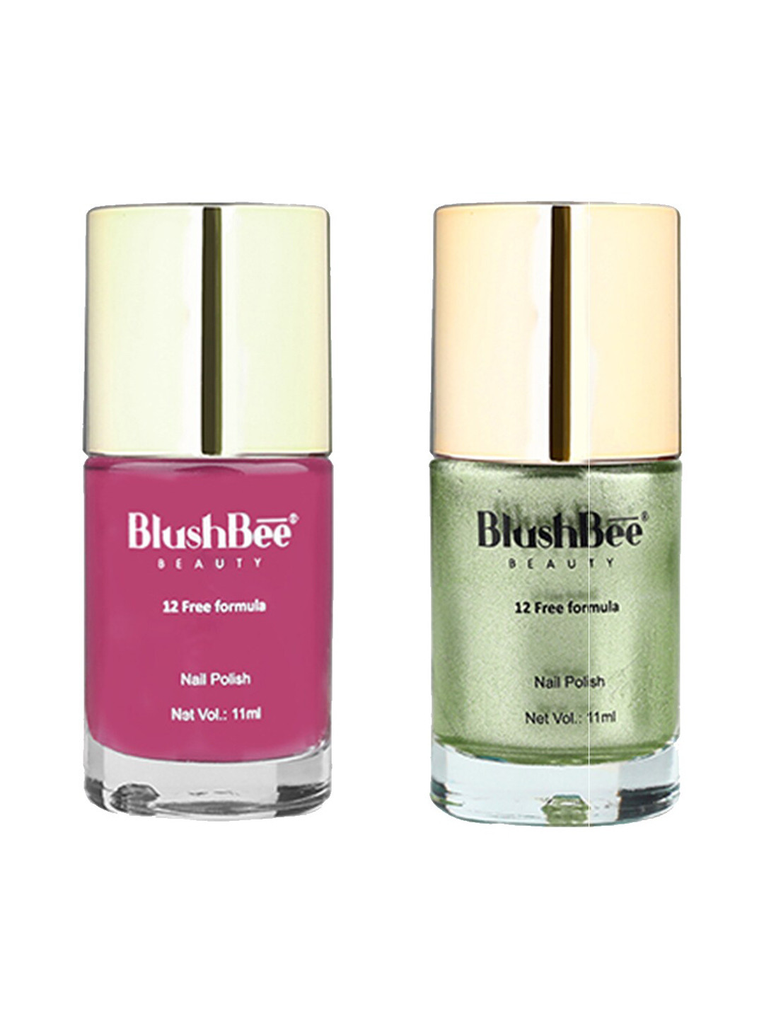 BlushBee Beauty Set of 2 Organic Vegan 12 Free Formula Nail Polish - Luni 002 & Tule 020, Green
BlushBee Beauty Set of 2 Organic Vegan 12 Free Formula Nail Polish - Luni 002 & Tule 020, Green