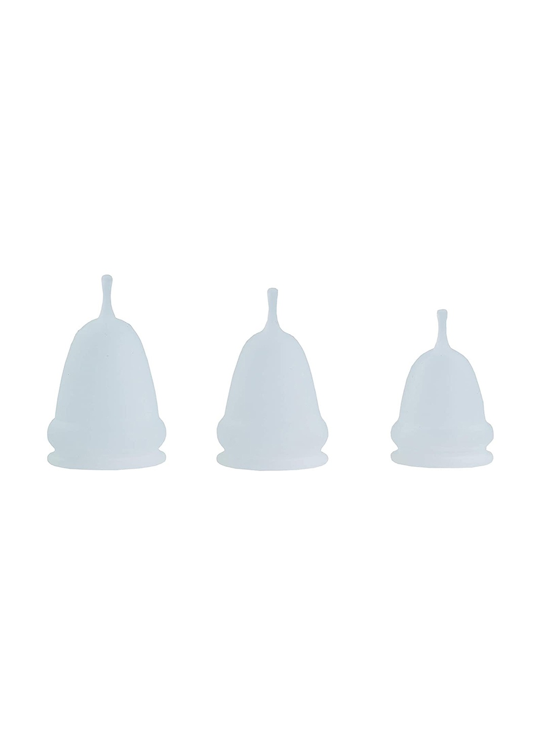 Pure Cups Set of 3 Medical Grade Reusable Menstrual Cups - Small + Medium + Large, White
Pure Cups Set of 3 Medical Grade Reusable Menstrual Cups - Small + Medium + Large, White
