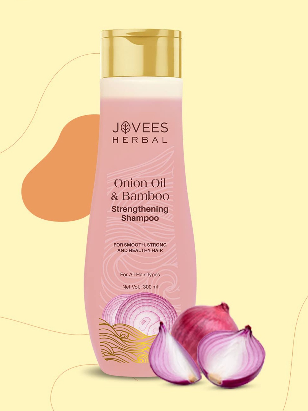 Jovees Onion Oil & Bamboo Strengthening Shampoo For Smooth & Healthy Hair - 300 ml, Pink
Jovees Onion Oil & Bamboo Strengthening Shampoo For Smooth & Healthy Hair - 300 ml, Pink