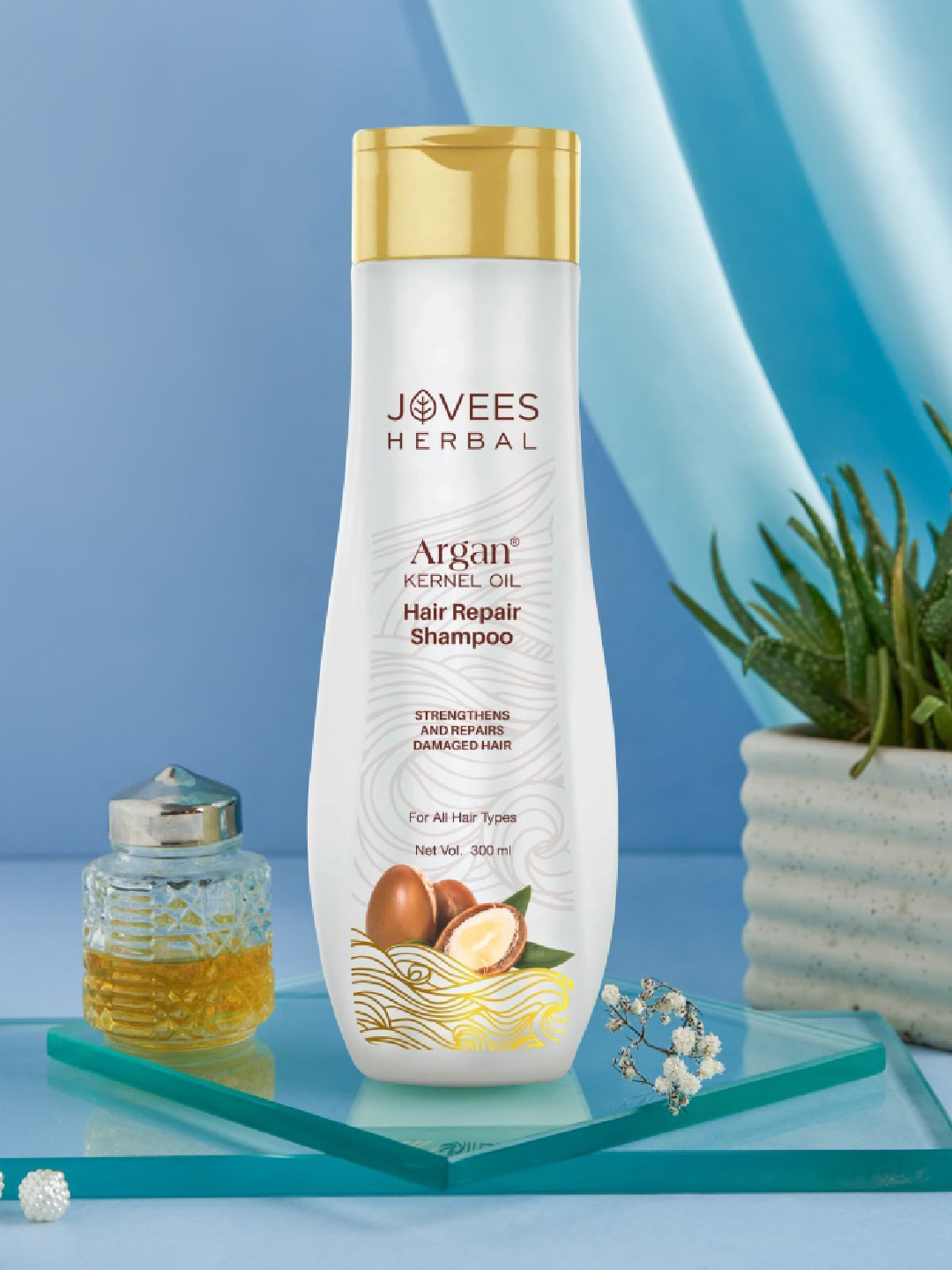 Jovees Argan Kernel Oil Hair Repair Shampoo To Strengthen & Repair Damaged Hair - 300 ml, Off white
Jovees Argan Kernel Oil Hair Repair Shampoo To Strengthen & Repair Damaged Hair - 300 ml, Off white