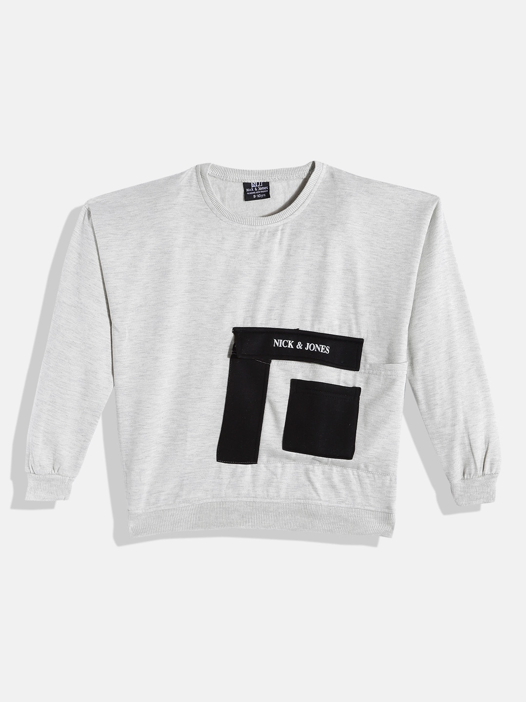 Nick and Jones Boys Solid with Oversized Flap Pocket & Contrast Patch Pocket, Grey melange
Nick and Jones Boys Solid with Oversized Flap Pocket & Contrast Patch Pocket, Grey melange