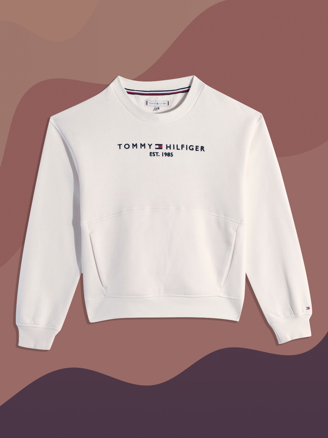 Tommy Hilfiger Girls Off White Brand Logo Embroidered Sweatshirt
Tommy Hilfiger Girls Off White Brand Logo Embroidered Sweatshirt