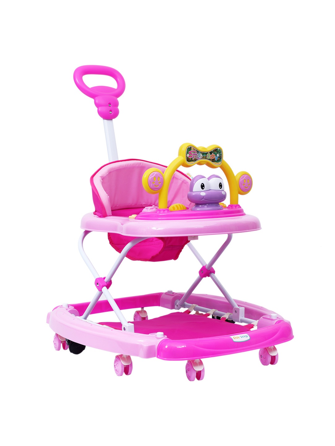 1st Step Unisex Kids Walker Cum Rocker with Push Handle and 4 Level Height Adjustment, Pink
1st Step Unisex Kids Walker Cum Rocker with Push Handle and 4 Level Height Adjustment, Pink