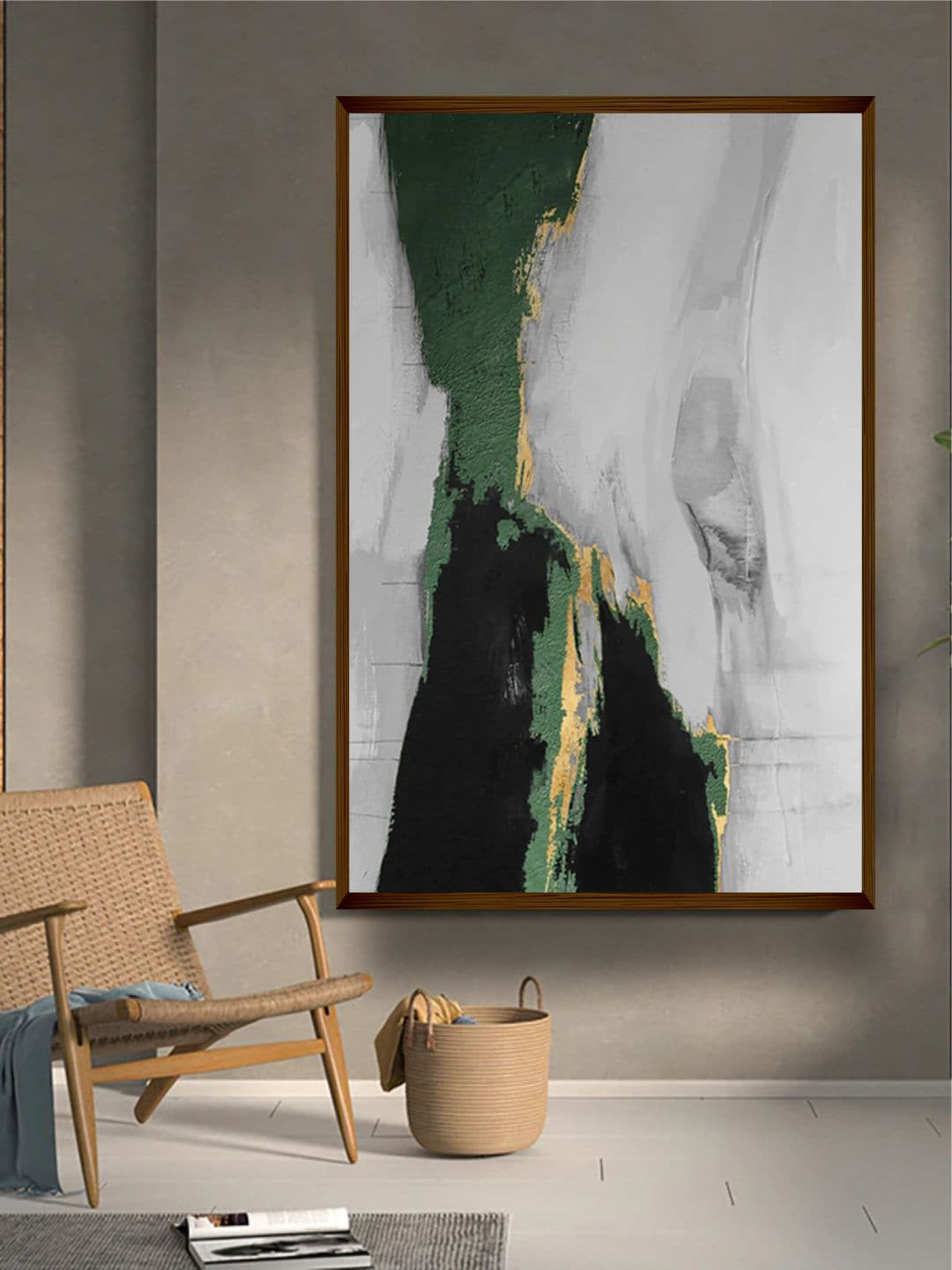 The Art House Green & White Abstract Painting Framed Wall Art
The Art House Green & White Abstract Painting Framed Wall Art