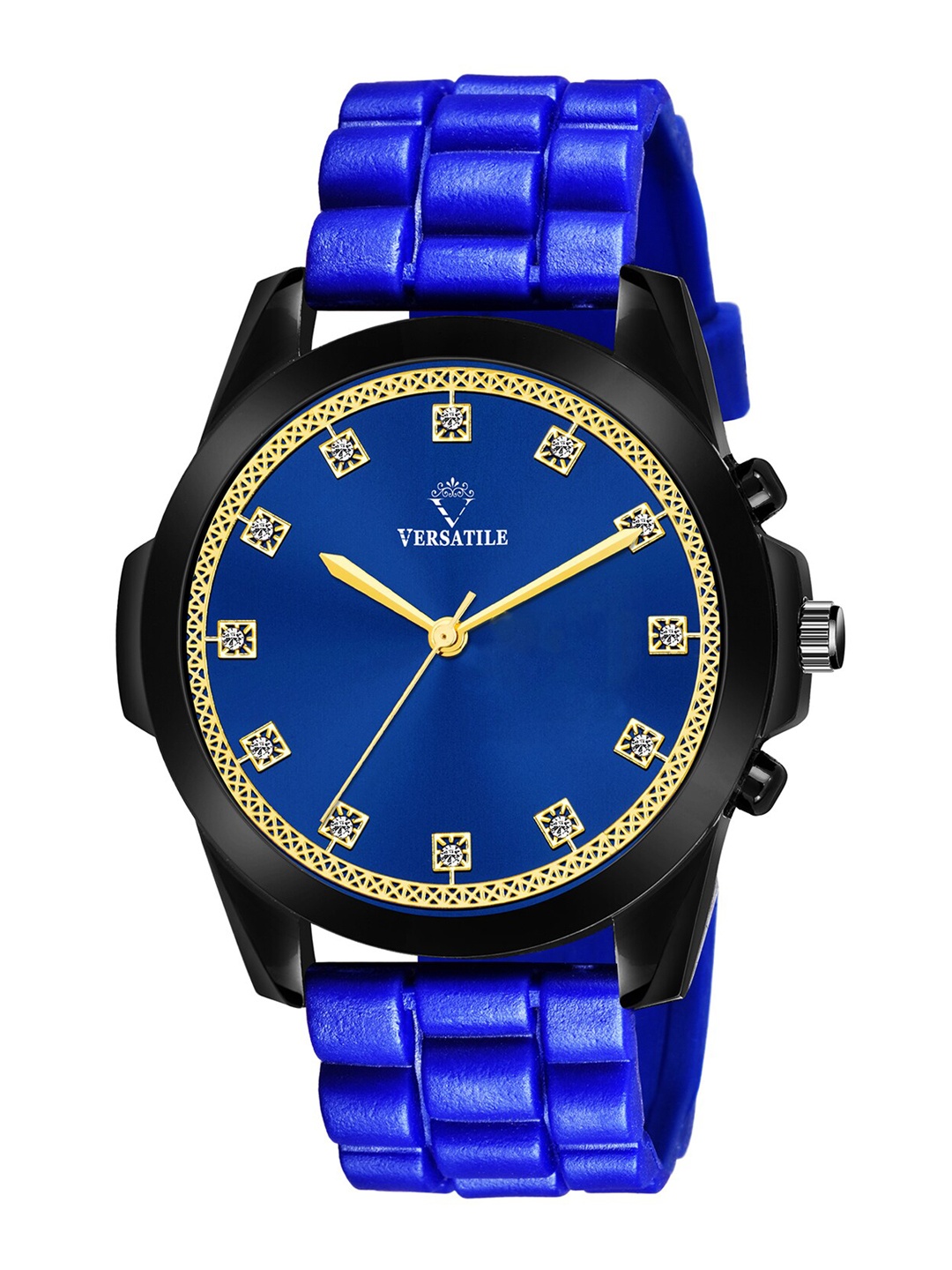 Versatile Men Multicoloured Brass Embellished Dial & Blue Bracelet Style Straps Analogue Watch Men Plain2, Multi
Versatile Men Multicoloured Brass Embellished Dial & Blue Bracelet Style Straps Analogue Watch Men Plain2, Multi