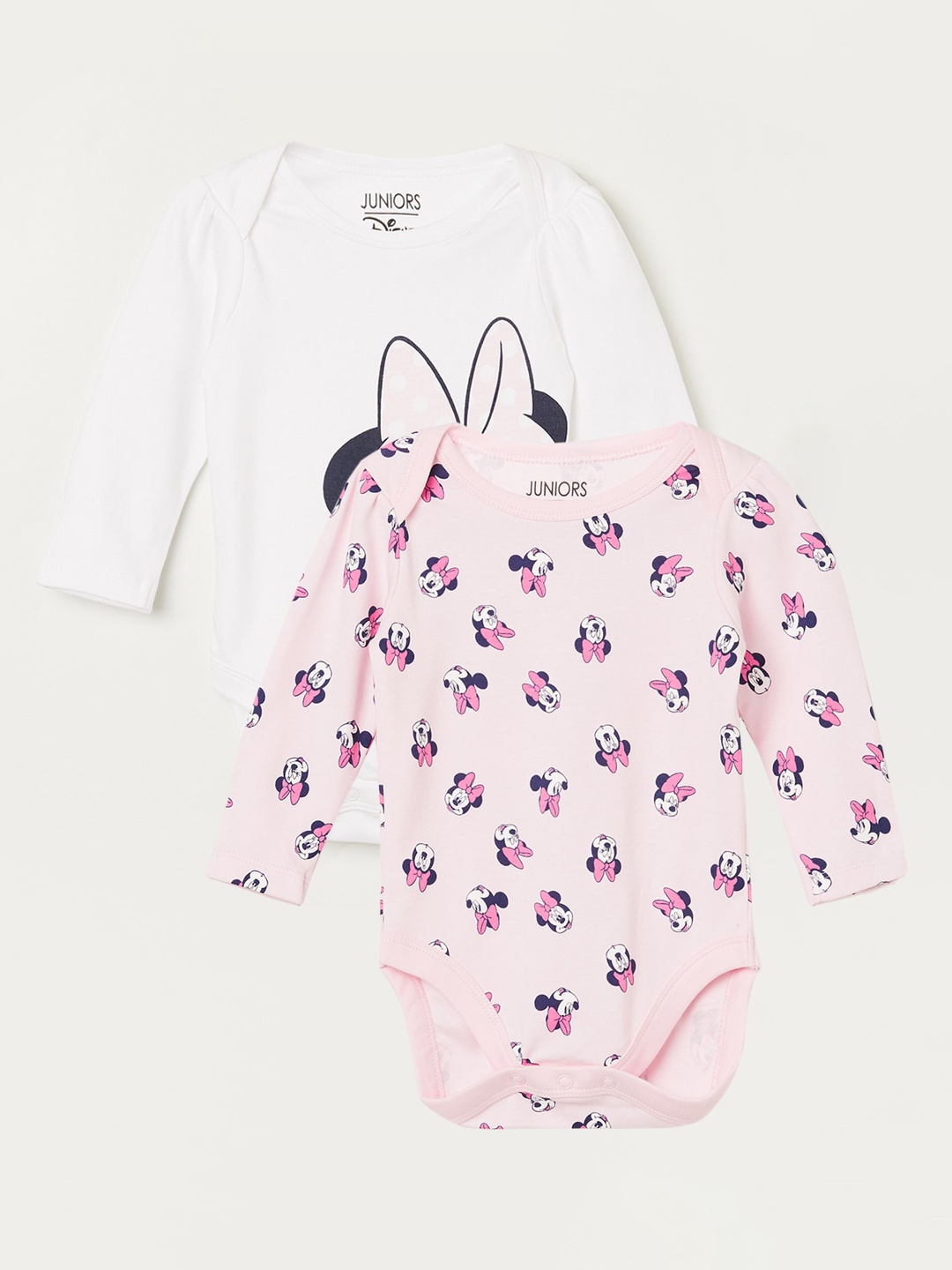 Juniors by Lifestyle Kids Pack of 2 White & Pink Minnie Mouse Printed Cotton Bodysuit
Juniors by Lifestyle Kids Pack of 2 White & Pink Minnie Mouse Printed Cotton Bodysuit