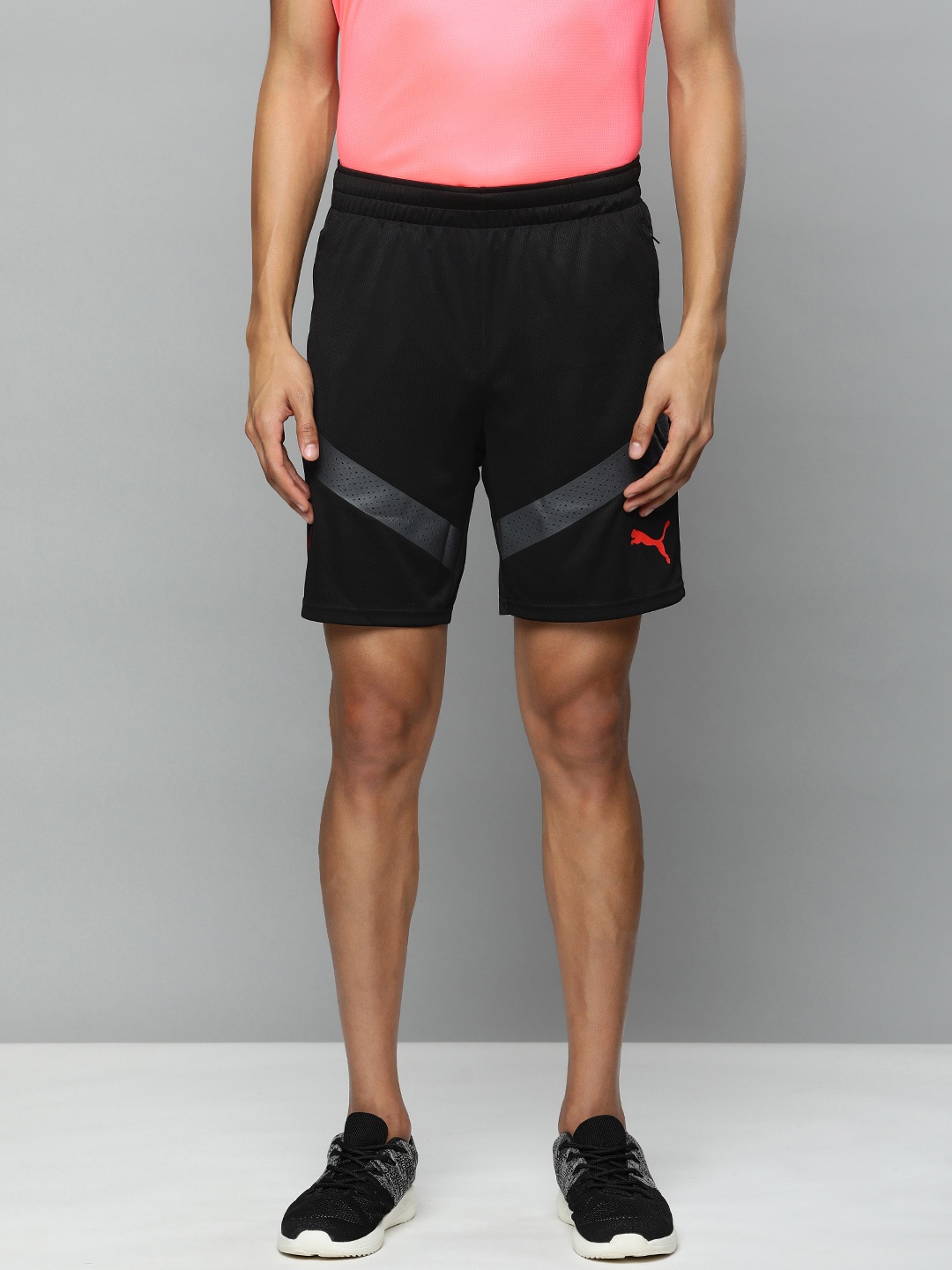 Puma Men Black AC Milan Training Sports Shorts