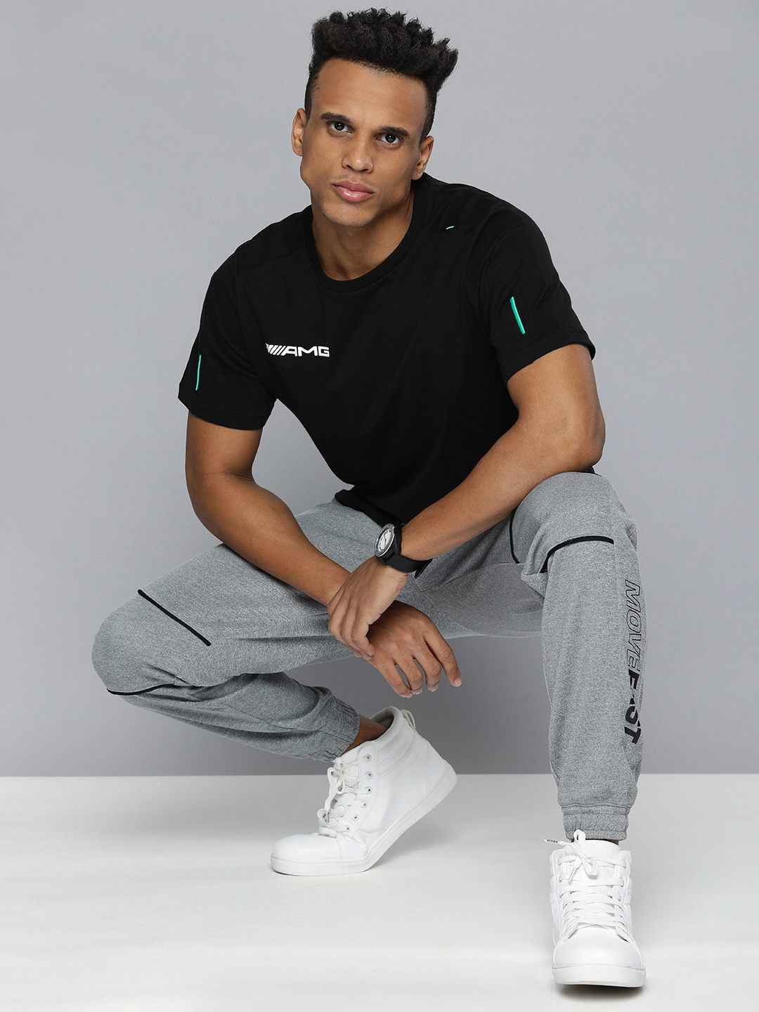 PUMA Motorsport Men Black Brand Logo Mercedes AMG Petronas Printed Pure Cotton Motorsports T-shirt
PUMA Motorsport Men Black Brand Logo Mercedes AMG Petronas Printed Pure Cotton Motorsports T-shirt