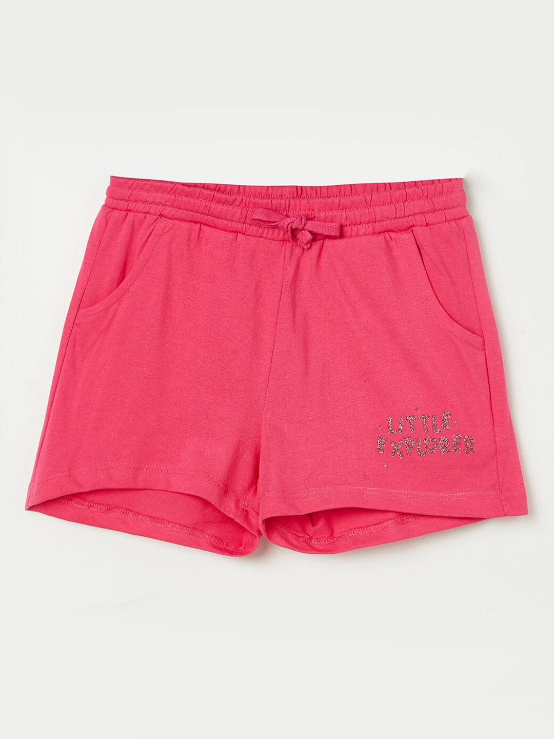 Fame Forever by Lifestyle Girls Pink Typography Shorts