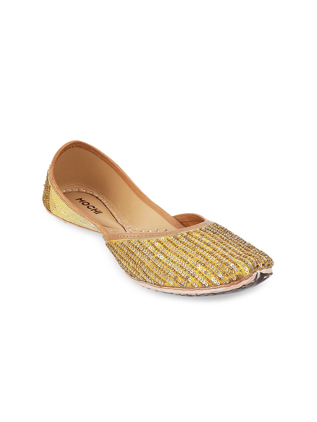 Mochi Women Yellow Flats