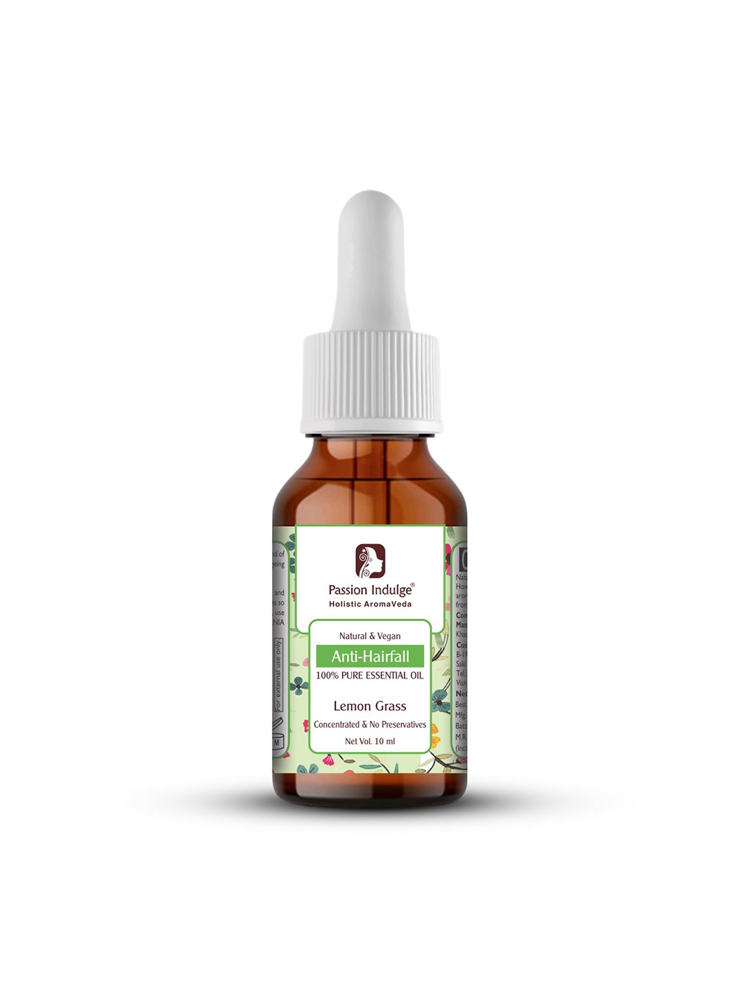 Passion Indulge Vegan Natural Lemon Grass Anti-Hairfall Pure Essential Oil - 10 ml, Brown
Passion Indulge Vegan Natural Lemon Grass Anti-Hairfall Pure Essential Oil - 10 ml, Brown