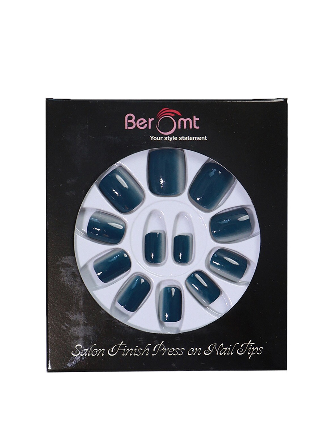 BEROMT 12 Pcs Long-Lasting Reusable Lightweight Salon Finish Press On Nail Tips - 604, Teal
BEROMT 12 Pcs Long-Lasting Reusable Lightweight Salon Finish Press On Nail Tips - 604, Teal