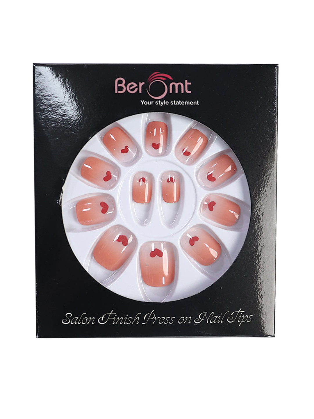 BEROMT 12 Pcs Long-Lasting Reusable Lightweight Salon Finish Press On Nail Tips - 765, Pink
BEROMT 12 Pcs Long-Lasting Reusable Lightweight Salon Finish Press On Nail Tips - 765, Pink
