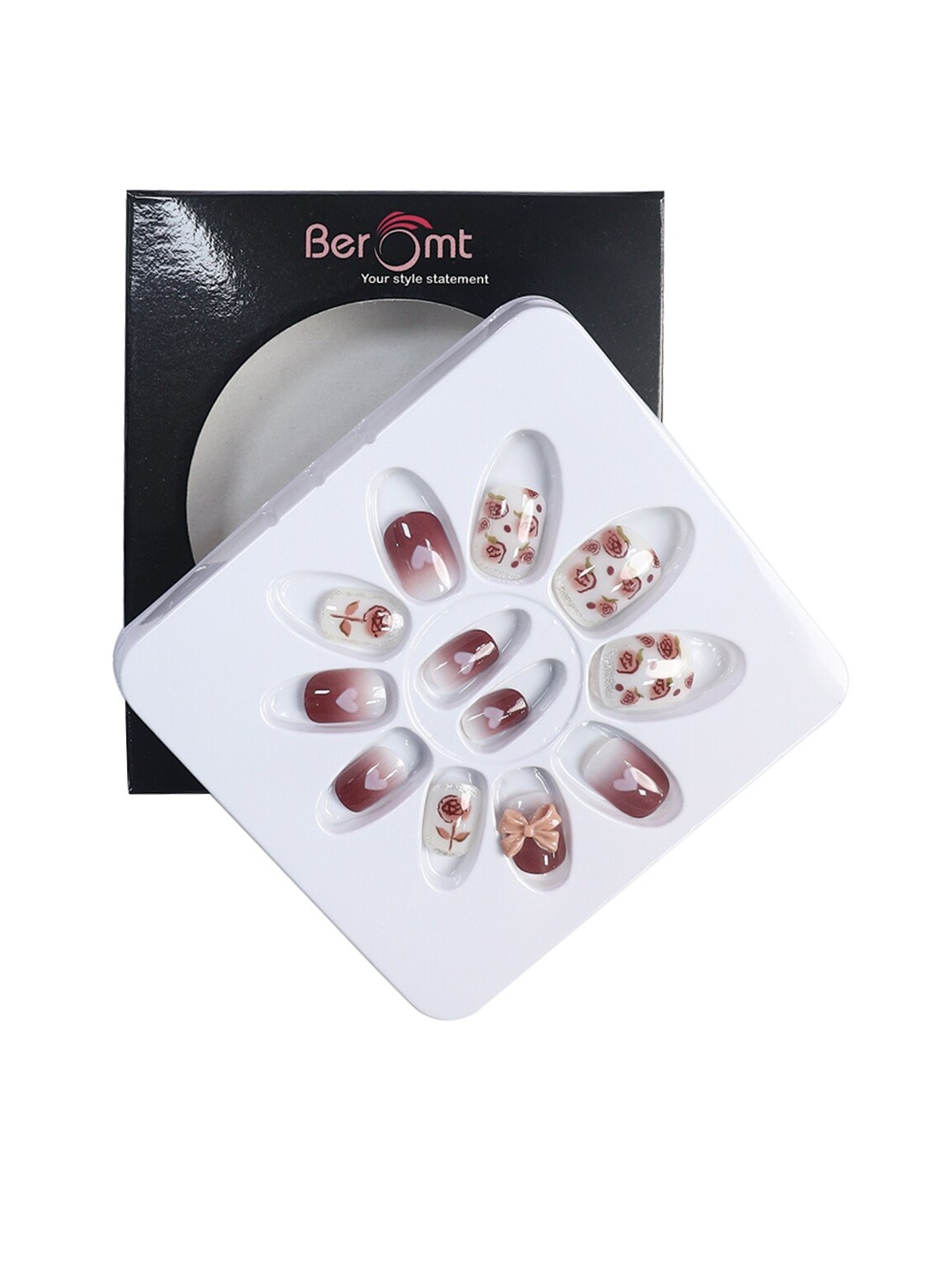 BEROMT 12 Pcs Long-Lasting Reusable Lightweight Salon Finish Press On Nail Tips - 745, White
BEROMT 12 Pcs Long-Lasting Reusable Lightweight Salon Finish Press On Nail Tips - 745, White