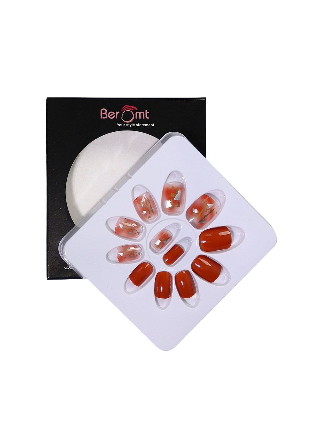 BEROMT 12 Pcs Long-Lasting Reusable Lightweight Salon Finish Press On Nail Tips - 702, Red
BEROMT 12 Pcs Long-Lasting Reusable Lightweight Salon Finish Press On Nail Tips - 702, Red