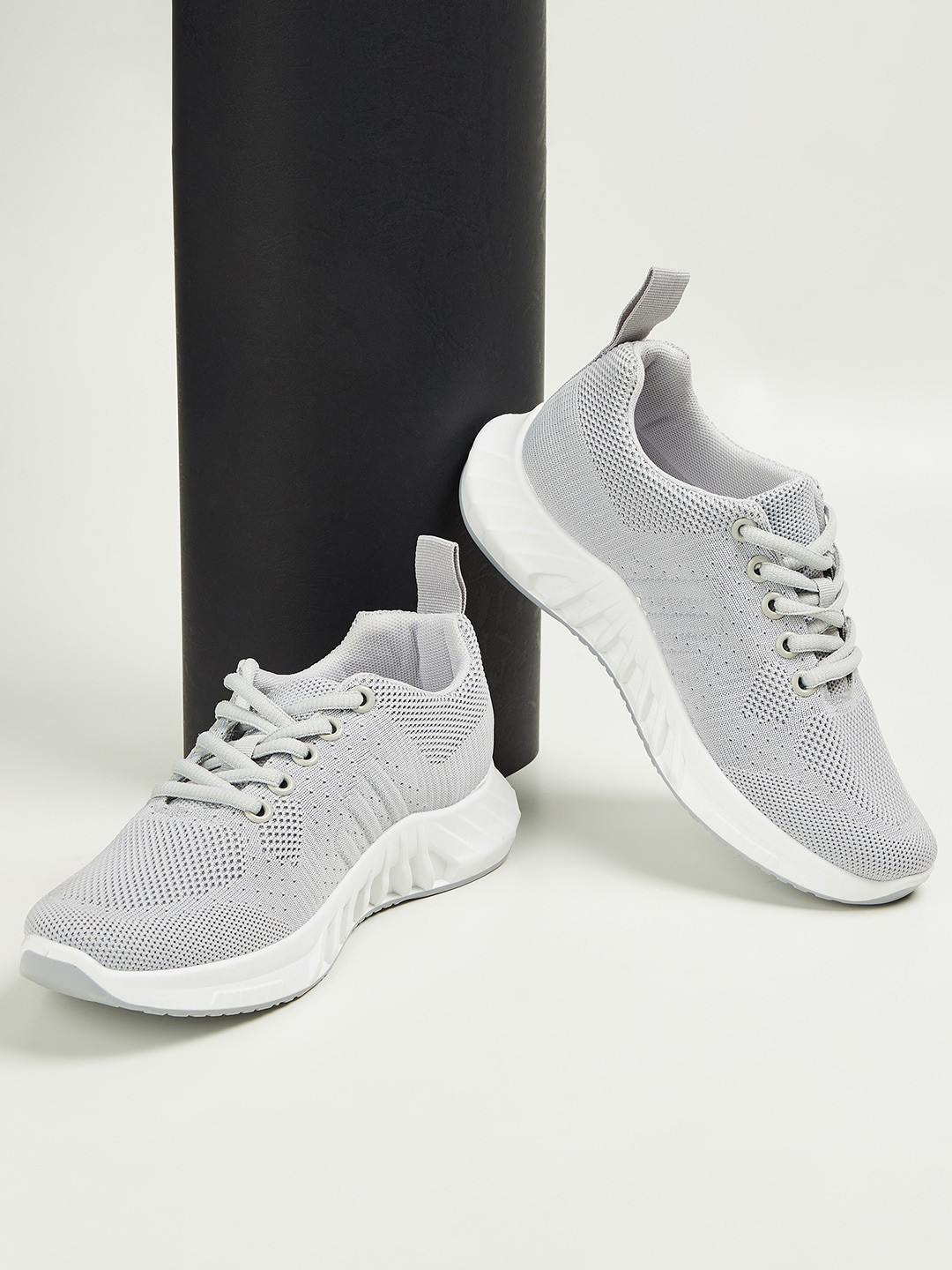 Ginger by Lifestyle Women Grey Woven Design PU Sneakers 
Ginger by Lifestyle Women Grey Woven Design PU Sneakers