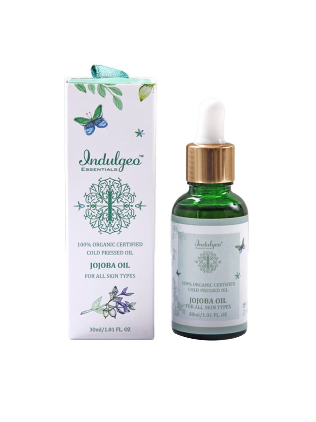 Indulgeo Essentials 100% Cold Pressed Jojoba Oil for Skin, Hair & Scalp Health - 30 ml, White
Indulgeo Essentials 100% Cold Pressed Jojoba Oil for Skin, Hair & Scalp Health - 30 ml, White