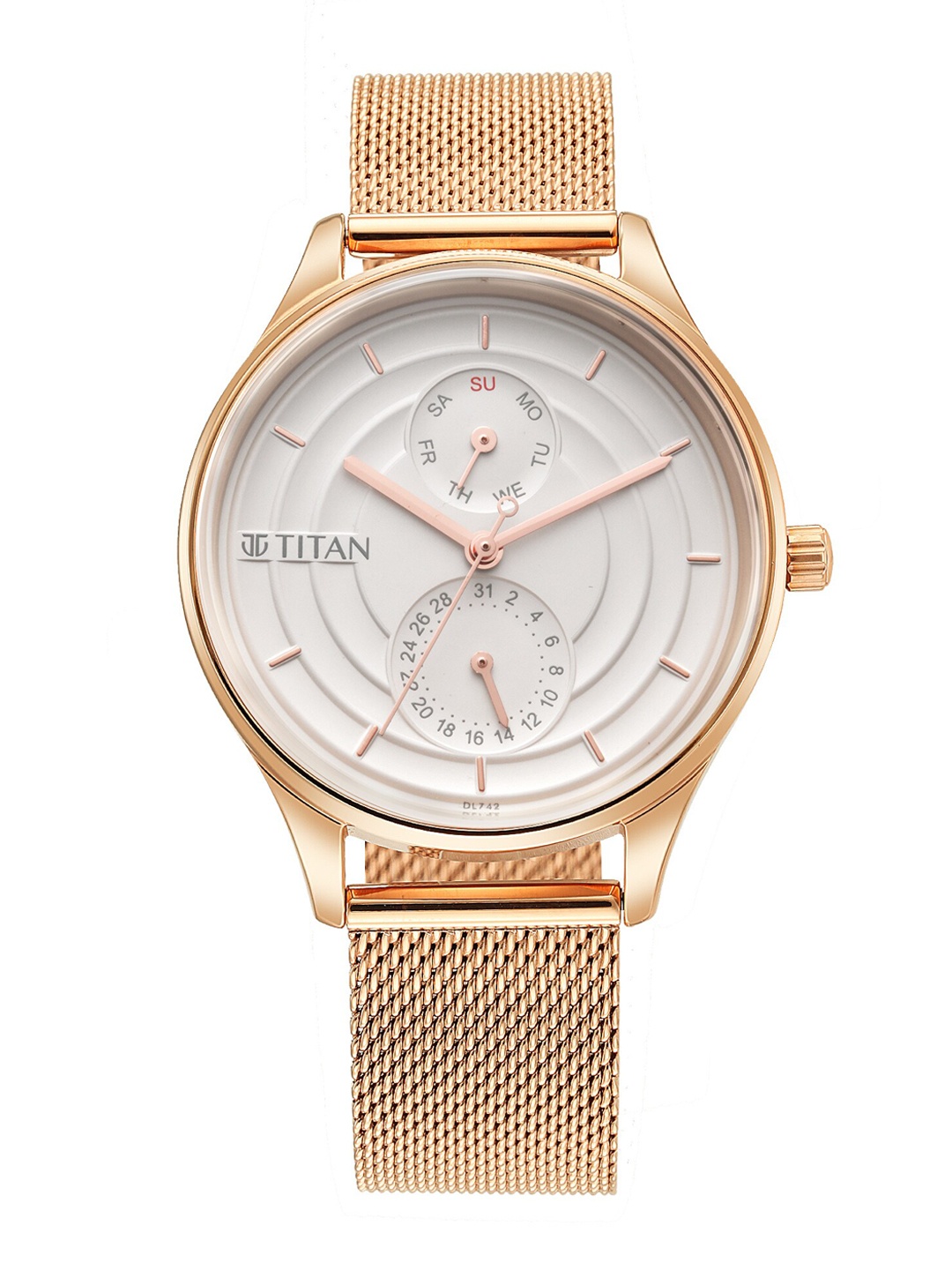 Titan Women White Brass Dial & Gold Toned Stainless Steel Bracelet Style Straps Analogue Watch
Titan Women White Brass Dial & Gold Toned Stainless Steel Bracelet Style Straps Analogue Watch