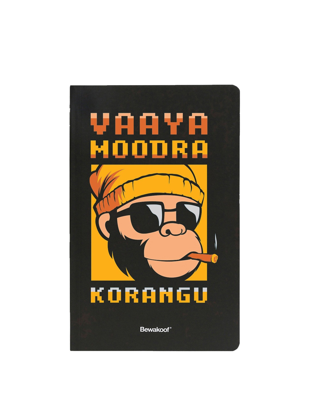 Bewakoof Black & Yellow Vaaya Mudra Korang Printed Stationery