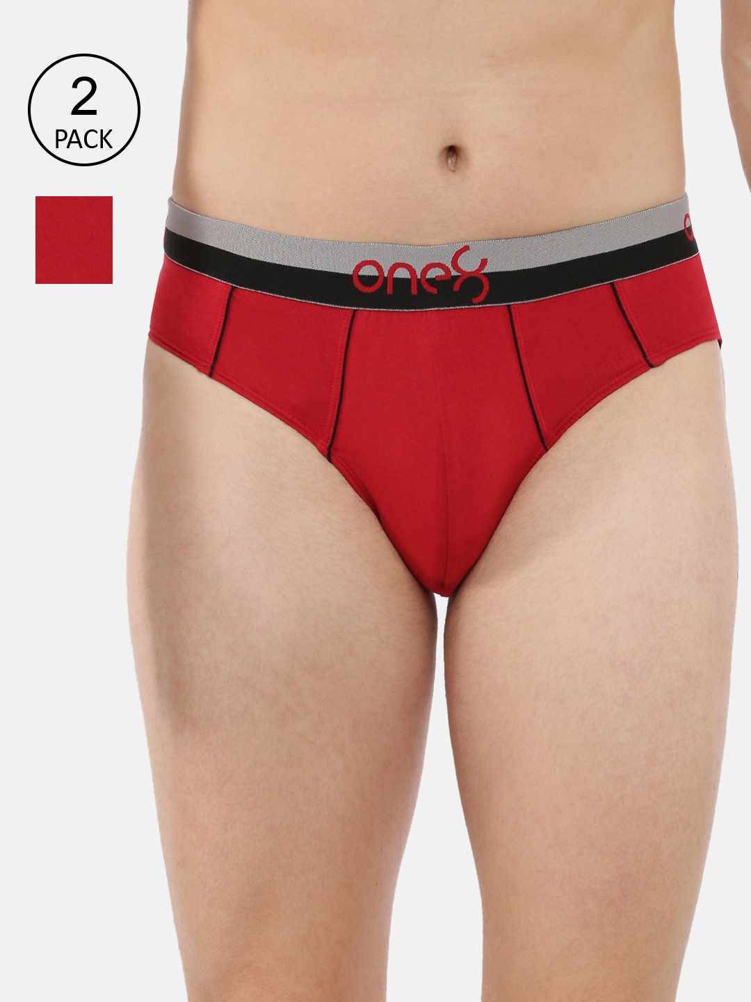 one8 by Virat Kohli Men Pack Of 2 Solid Basic Combed Cotton Ultra Premium Stretch Briefs, Maroon
one8 by Virat Kohli Men Pack Of 2 Solid Basic Combed Cotton Ultra Premium Stretch Briefs, Maroon