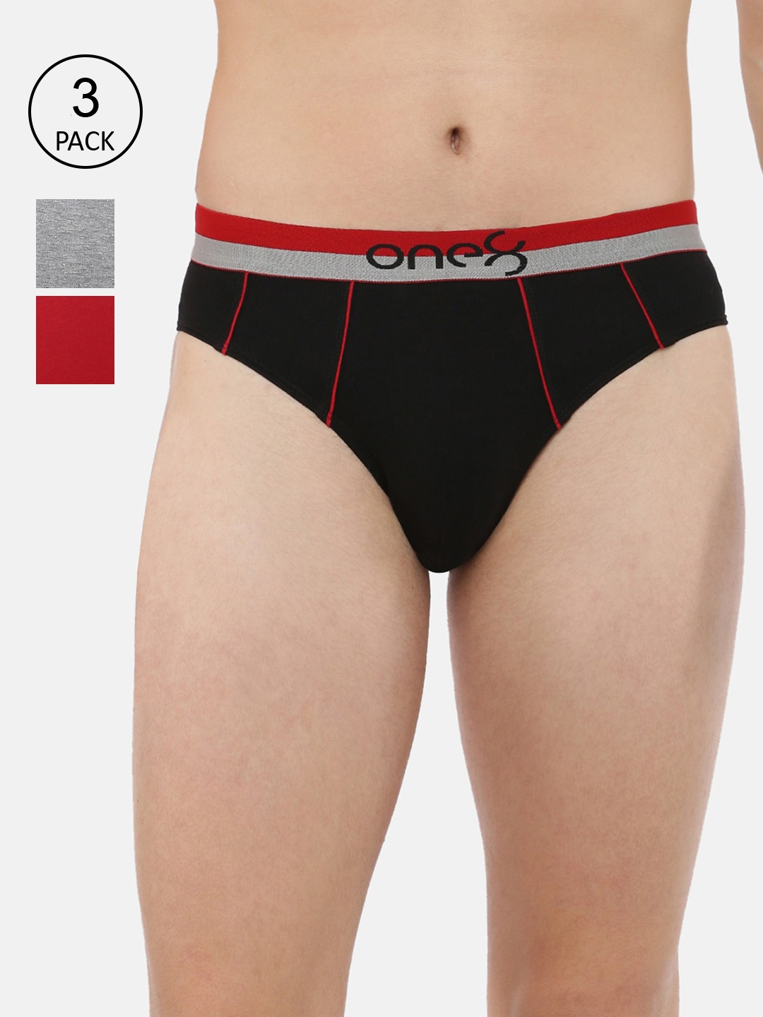 one8 by Virat Kohli Men Pack Of 3 Solid Cotton Ultra Premium Stretch Briefs 716-PO3, Black
one8 by Virat Kohli Men Pack Of 3 Solid Cotton Ultra Premium Stretch Briefs 716-PO3, Black