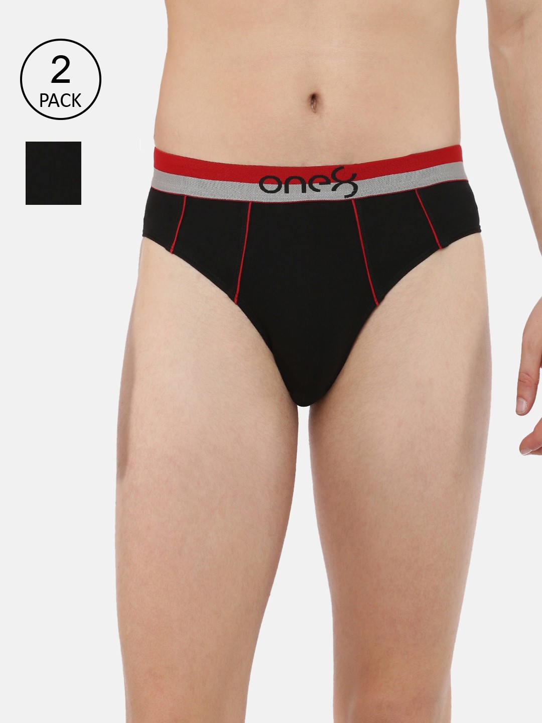 one8 by Virat Kohli Men Pack Of 2 Solid Pure Combed Cotton Ultra Premium Stretch Briefs, Black
one8 by Virat Kohli Men Pack Of 2 Solid Pure Combed Cotton Ultra Premium Stretch Briefs, Black