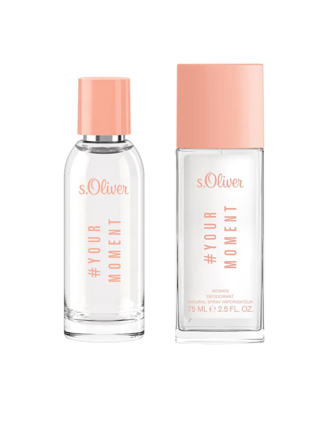 s.Oliver Women Combo of Your Moment Eau De Toilette 50 ml & Deodorant Natural Spray 75 ml, Peach
s.Oliver Women Combo of Your Moment Eau De Toilette 50 ml & Deodorant Natural Spray 75 ml, Peach