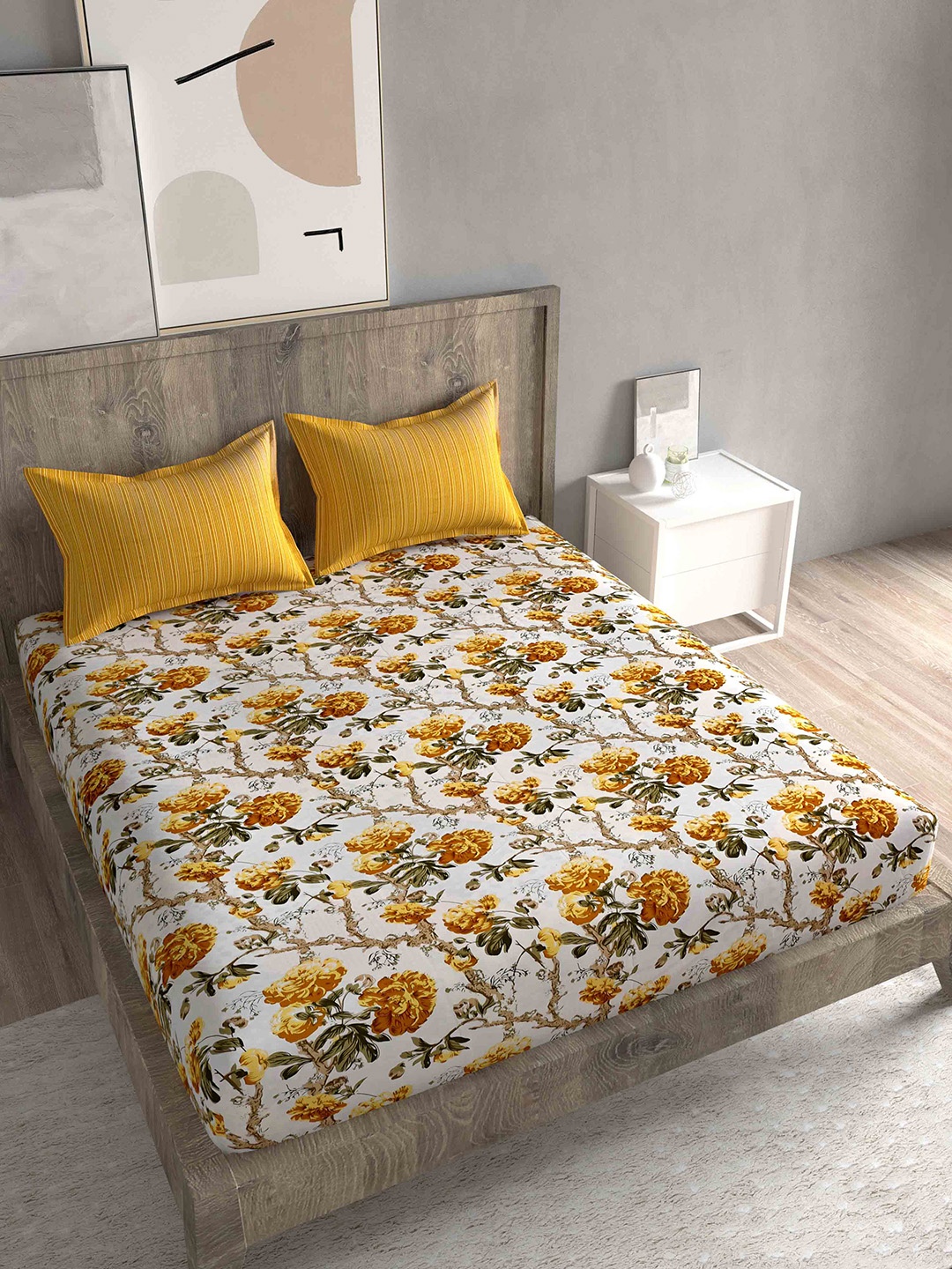 Spangle Unisex Yellow 280 TC Extra Large Cotton King Size Bedsheet With 2 Pillow Covers
Spangle Unisex Yellow 280 TC Extra Large Cotton King Size Bedsheet With 2 Pillow Covers