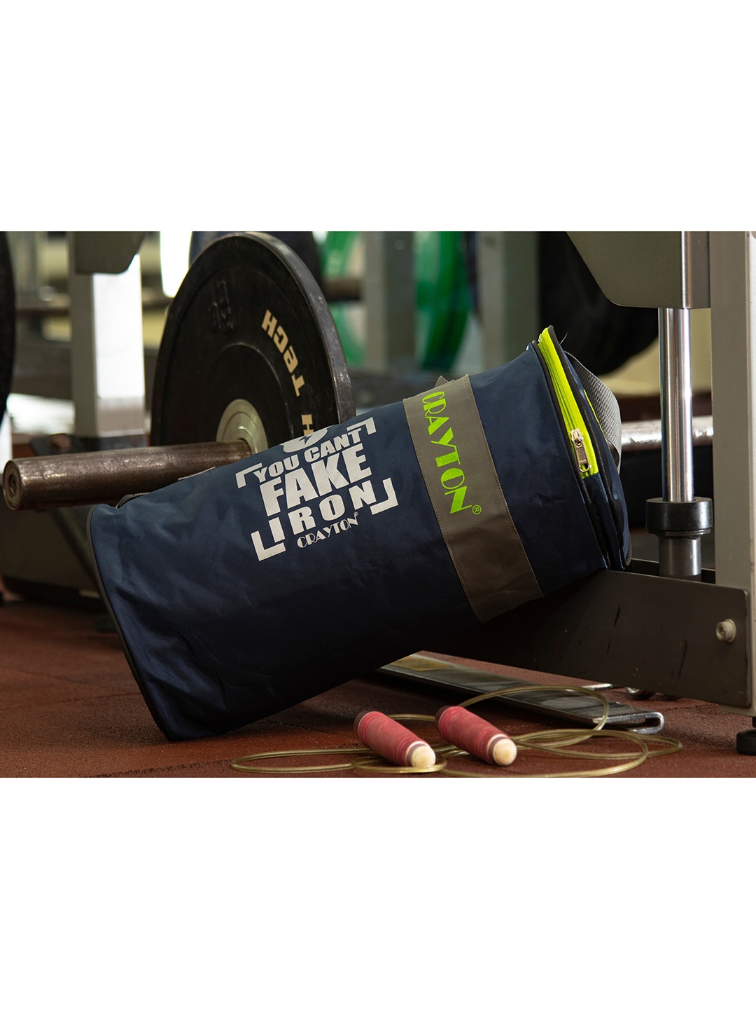 CRAYTON Blue Printed Duffel Bag