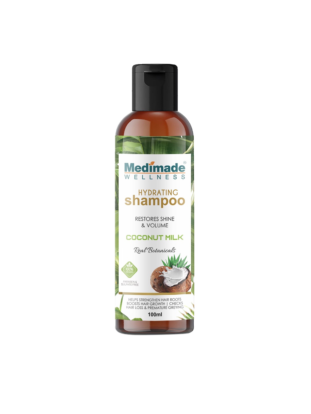 Medimade Hydrating Shampoo with Coconut Milk to Restores Shine & Volume - 100 ml, White
Medimade Hydrating Shampoo with Coconut Milk to Restores Shine & Volume - 100 ml, White