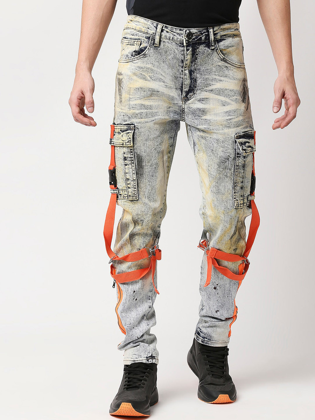 WAIMEA Men Grey Skinny Fit Mildly Distressed Heavy Fade Acid Wash Stretchable Jeans 
WAIMEA Men Grey Skinny Fit Mildly Distressed Heavy Fade Acid Wash Stretchable Jeans