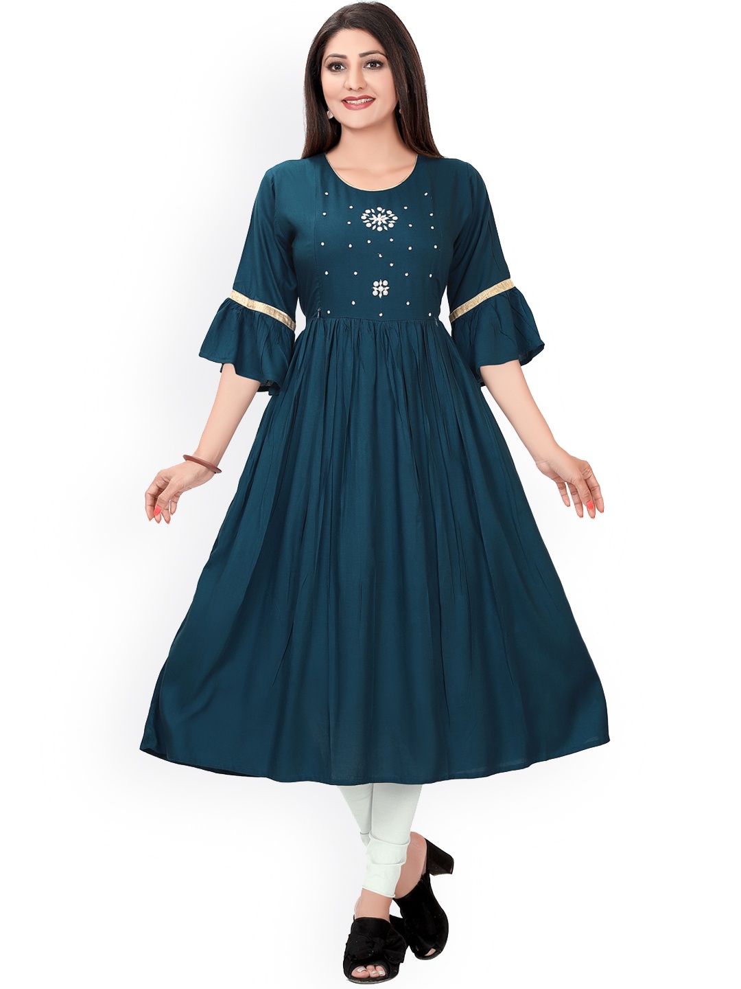 Ayukti Women Olive Green Maternity Feeding Kurta Embroidered Flared Sleeves Anarkali
Ayukti Women Olive Green Maternity Feeding Kurta Embroidered Flared Sleeves Anarkali